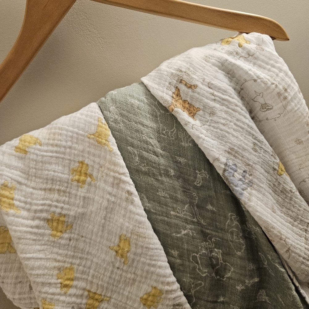 Set of Muslin Swaddles Winnie The Pooh